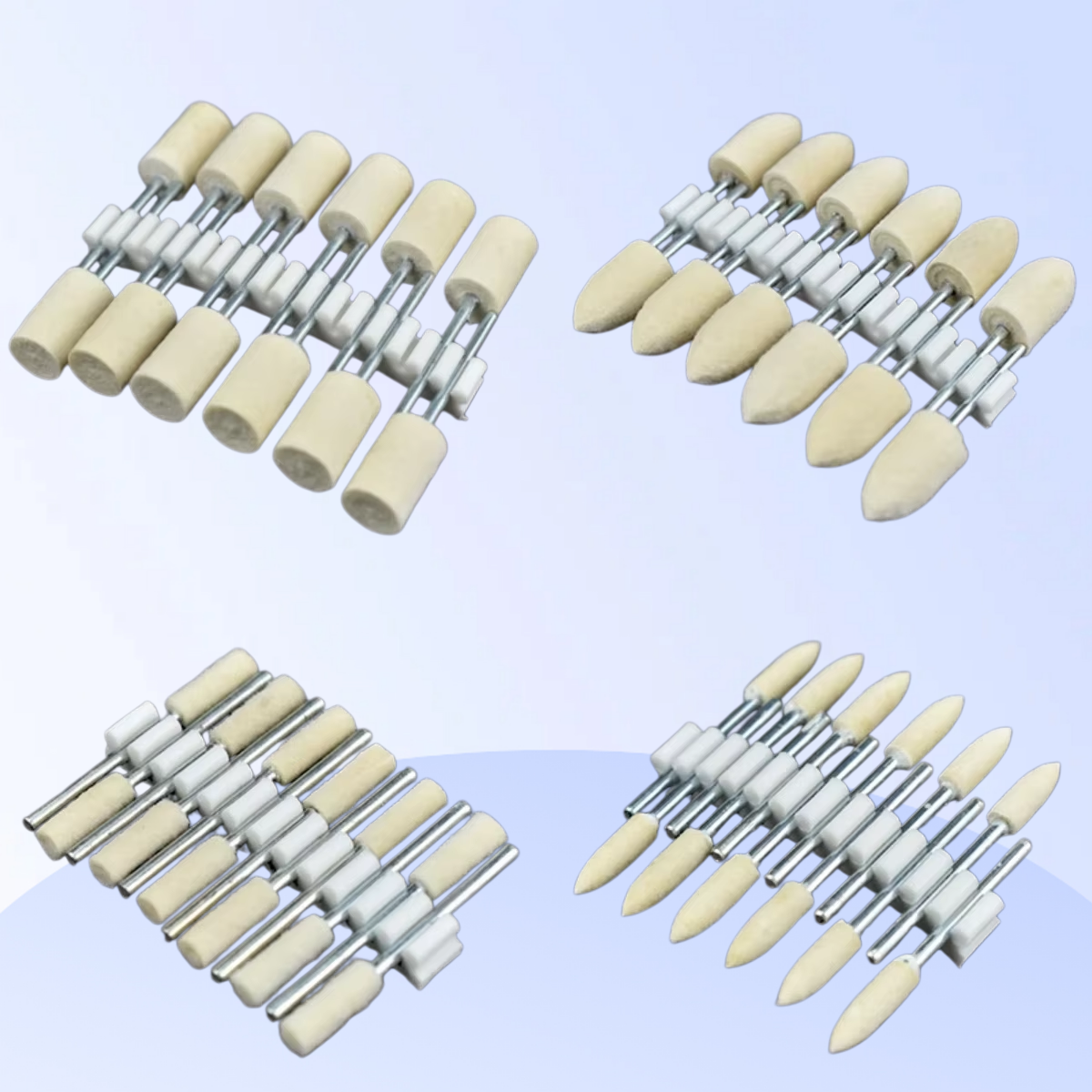 Rotary Tool Kit - 2.35Mm Shank Set Wool Felt Bobs