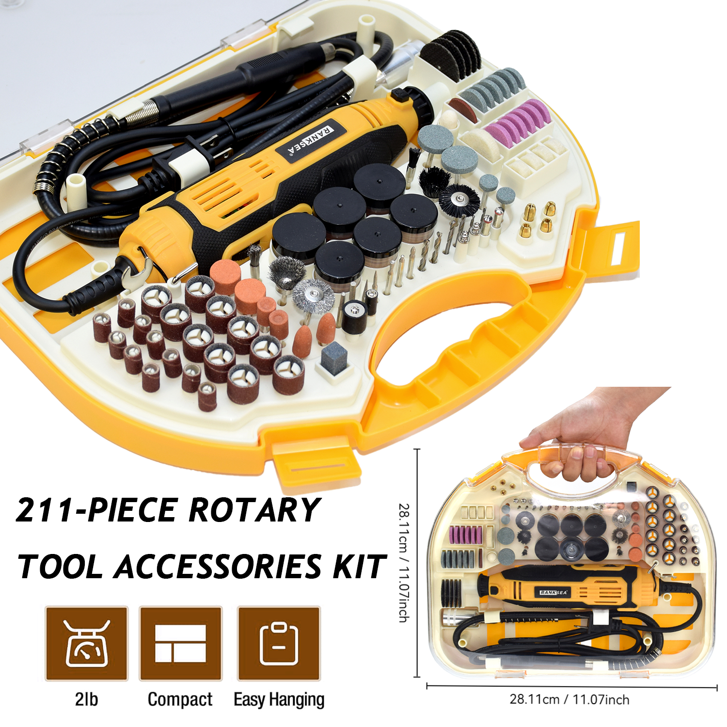 Rotary Tool Kit - Rotary Tool Kit, Equipped With Flex
