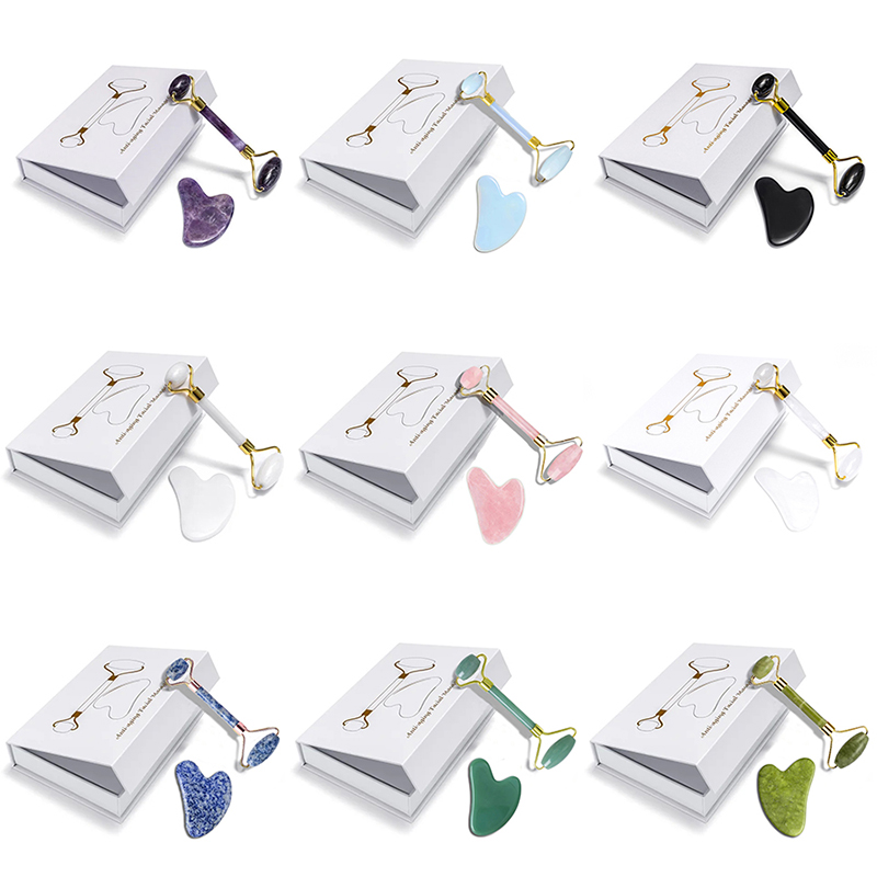 Power Toolbox - Rose Quartz Natural Jade Roller Massager