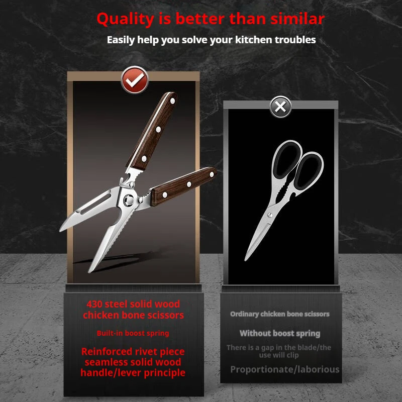 Premium Kitchen Scissors Woode - Power Tools Wood avaliação e preço