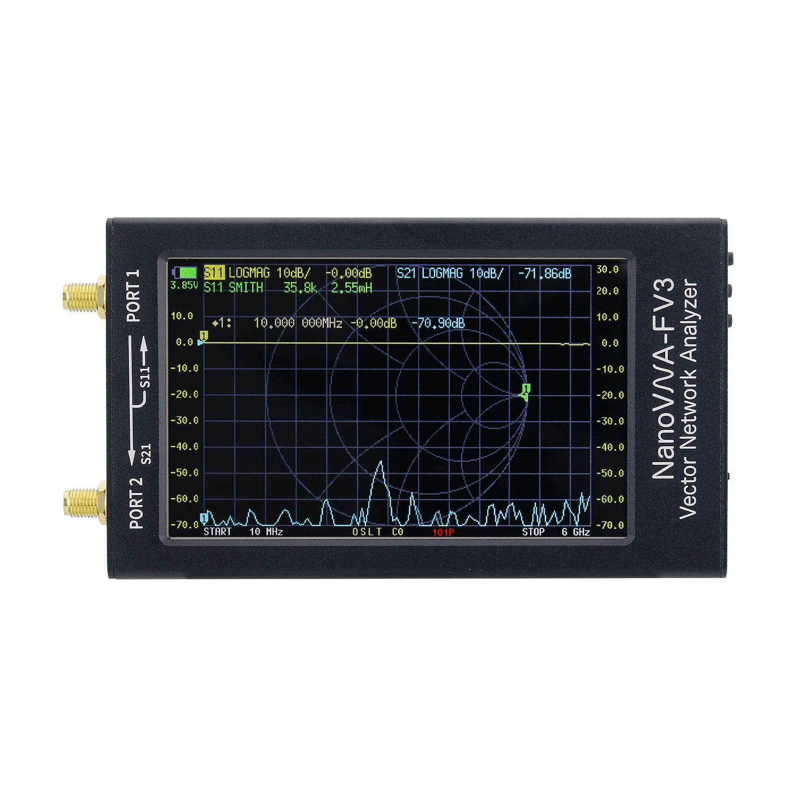 NanoVNA-F V3 1MHz-6GHz Portabl - Power Tools Vector avaliação e preço