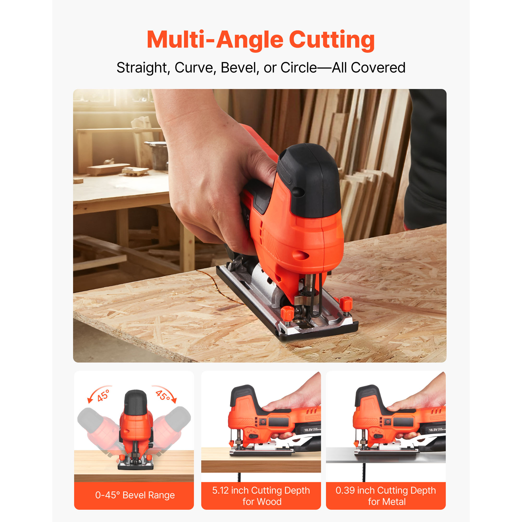 SucceBuy Cordless Jig Saw 3500 - Jigsaw Orbital Blade avaliação e preço