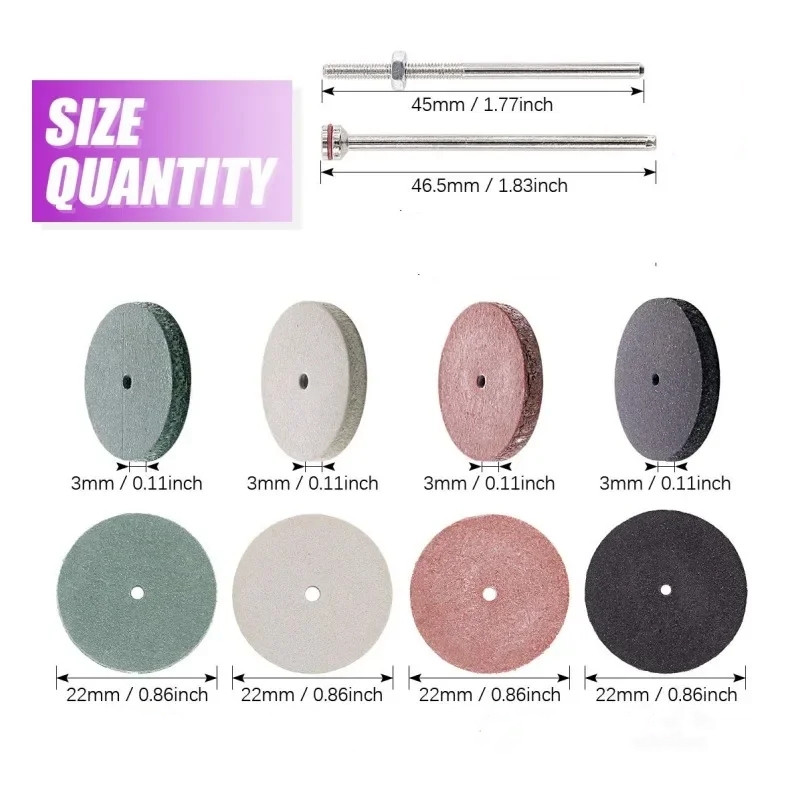 42Pcs Polishing Wheels Kit 40P - Rotary Tool Kit avaliação e preço
