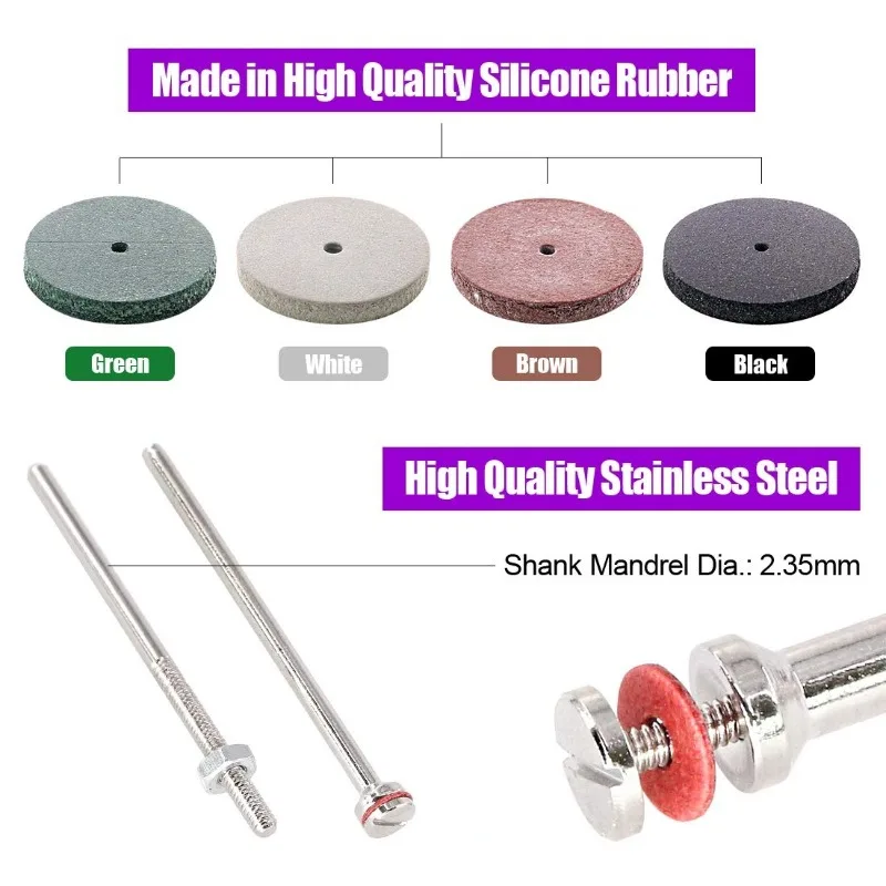 42Pcs Polishing Wheels Kit 40P - Rotary Tool Kit avaliação e preço