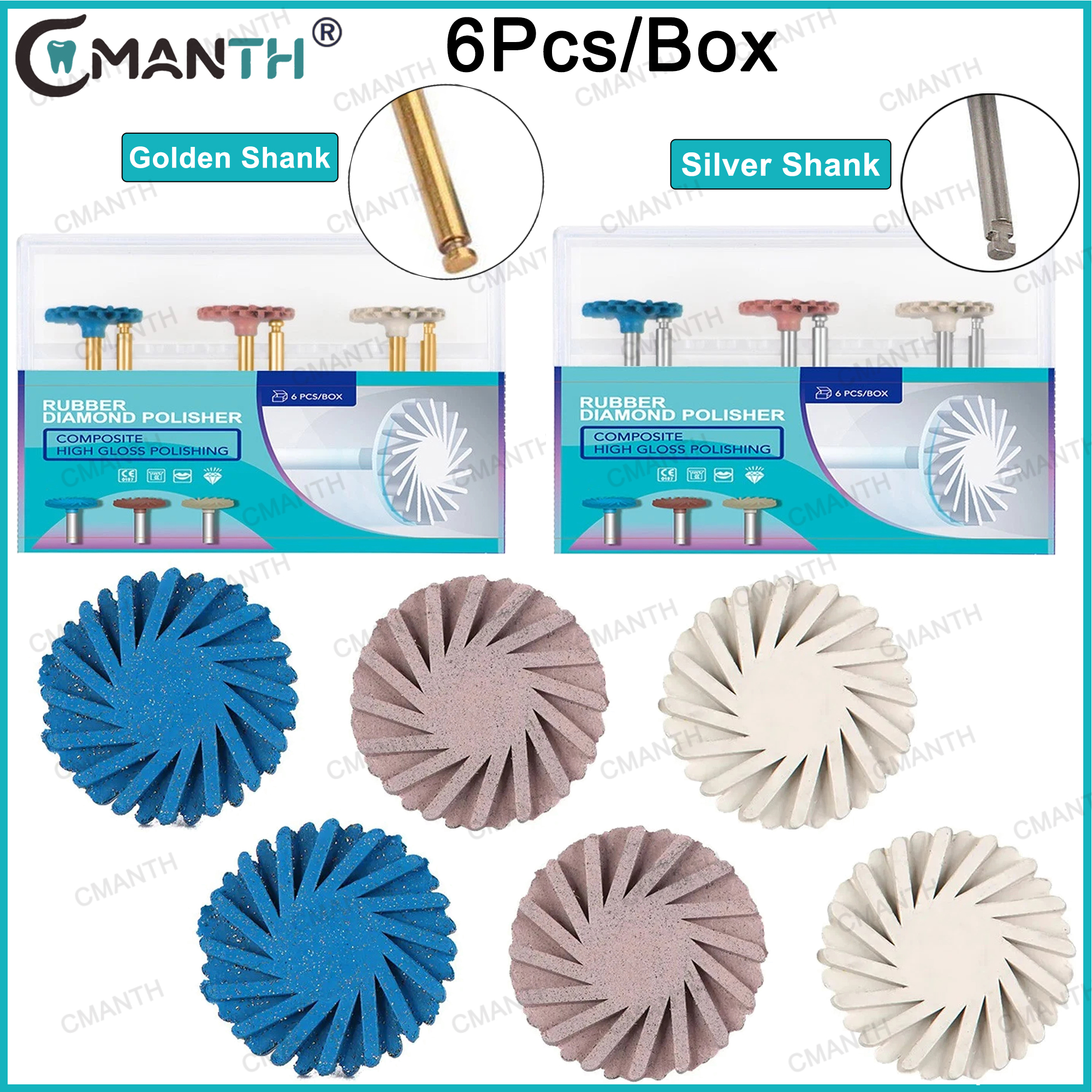 6PCS Dental Resin Polishing Di - Rotary Tool Kit avaliação e preço