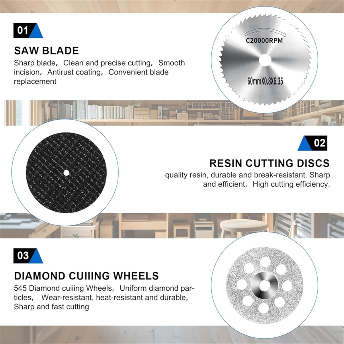 AA98 45Pcs Cutting Wheel Kit f - Rotary Tool Kit avaliação e preço