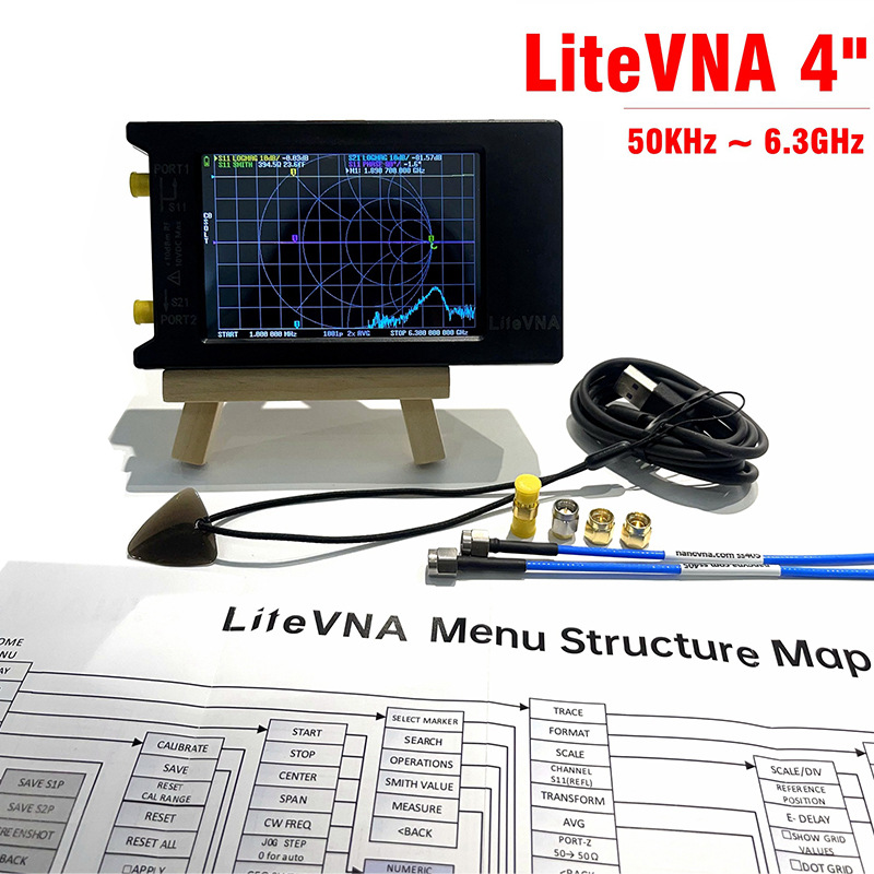 HOSHI LiteVNA64 50kHz-6.3GHz V - Power Tools Vector avaliação e preço