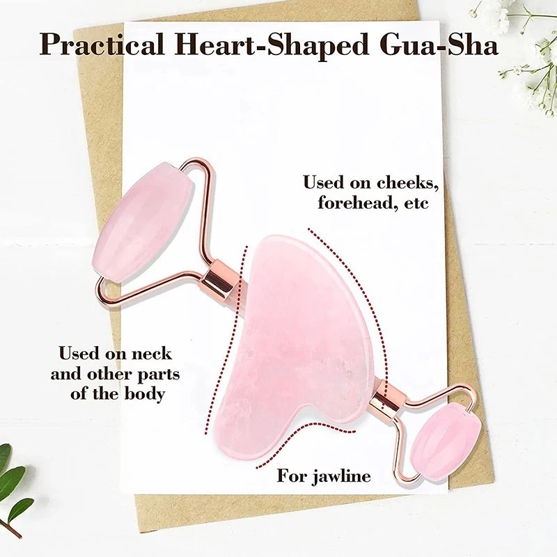 Rose Quartz Natural Jade Rolle - Power Toolbox avaliação e preço