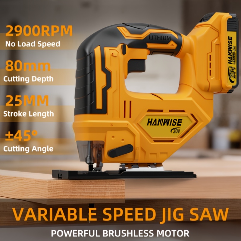 Cordless Jig Saw for Dewalt 20 - Jigsaw Orbital Blade avaliação e preço