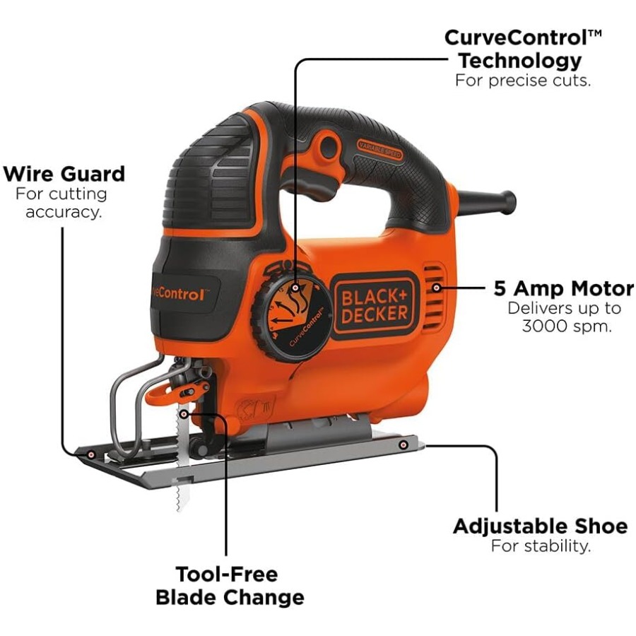 Jig Saw 5-Amp with 3 000 Blade - Jigsaw Orbital Blade avaliação e preço