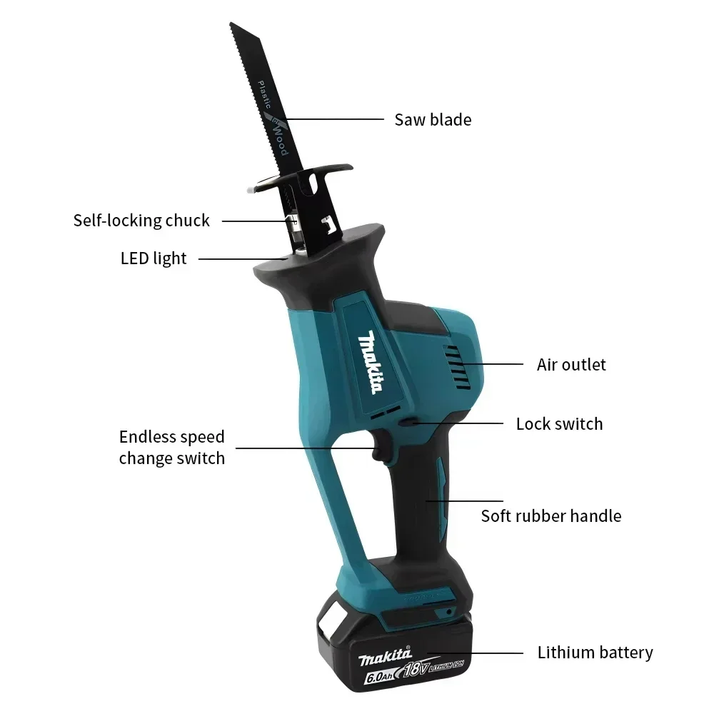 Makita DJR189 18V Cordless Ele - Power Tools Wood avaliação e preço