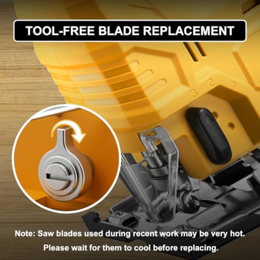 Cordless Jig Saw 20V, Brushles - Jigsaw Orbital Blade avaliação e preço